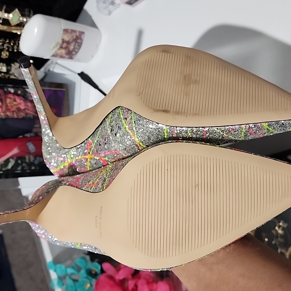 Nine west heels sz 10 - Picture 4 of 6